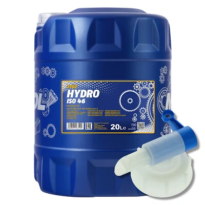 20 l Liter Kanister Mannol Hydrauliköl ISO 46 HLP 46 + Auslaufhahn Industrie Öl