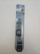 Dog Collar Size S Small Gray Striped Adjustable Greenbrier Kennel Club  10-16 In