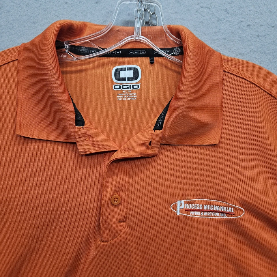 Polo Ogio XL Orange Process Mechanical Piping & Erection Inc S/S para hombre Foto 4 de 4