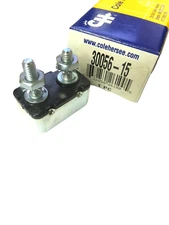 30056-15 NEW COLE HERSEE CIRCUIT BREAKER WITH STUD TERMINAL 15A 12V TYPE I