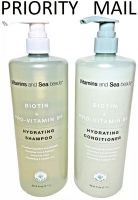 Vitamins & Sea Beauty - Biotin & Vitamin B5 Hydrating, SHAMPOO & CONDITIONER Set