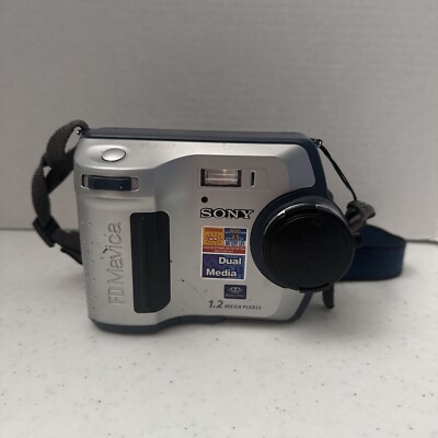 Sony Mavica MVC-FD100 1.2MP Digital Camera - Metallic Silver - Untested