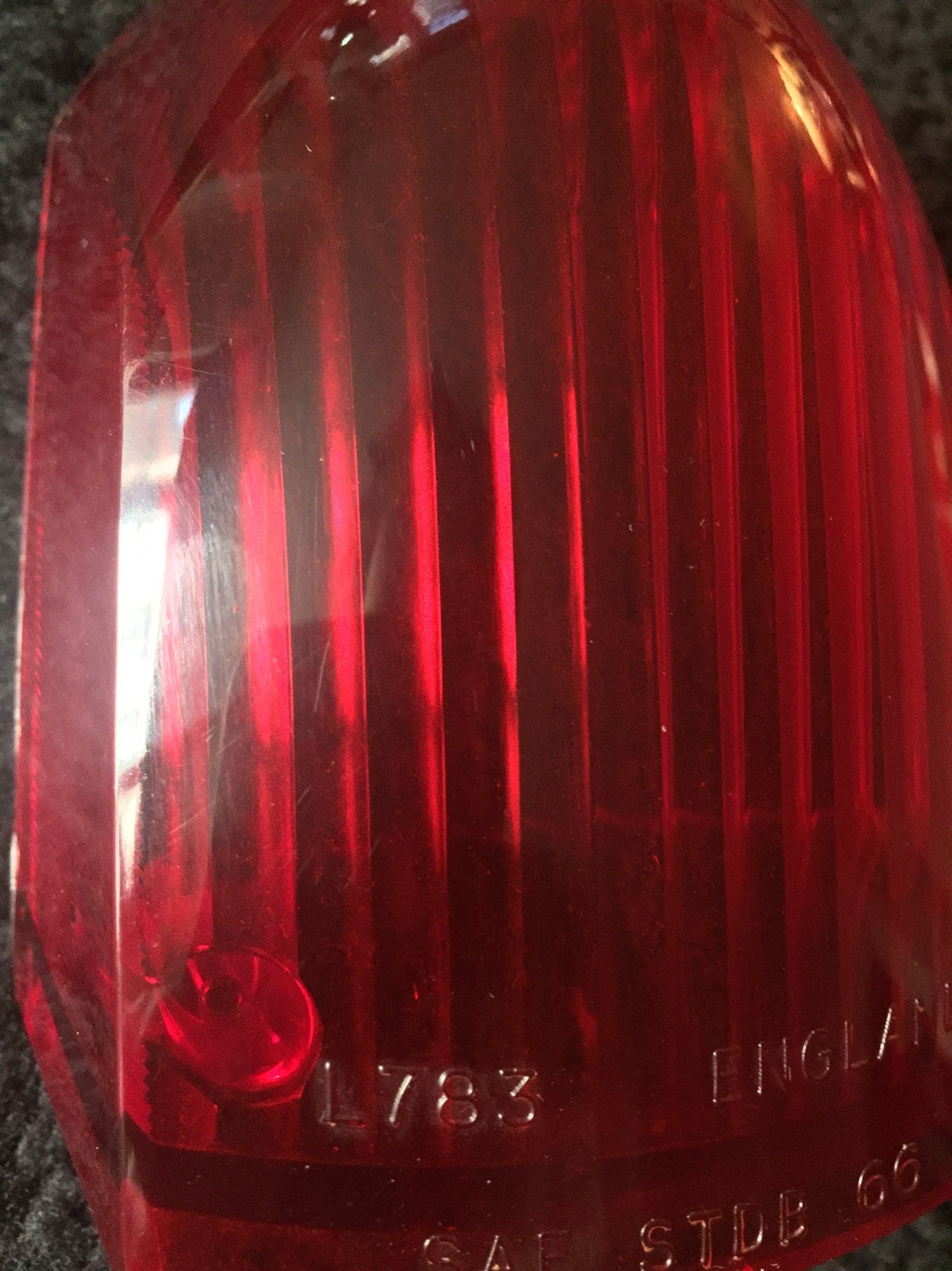 Rolls-Royce Bentley Corniche 1972-81 Rear Upper Red Lens Lucas PW50972 NOS OEM