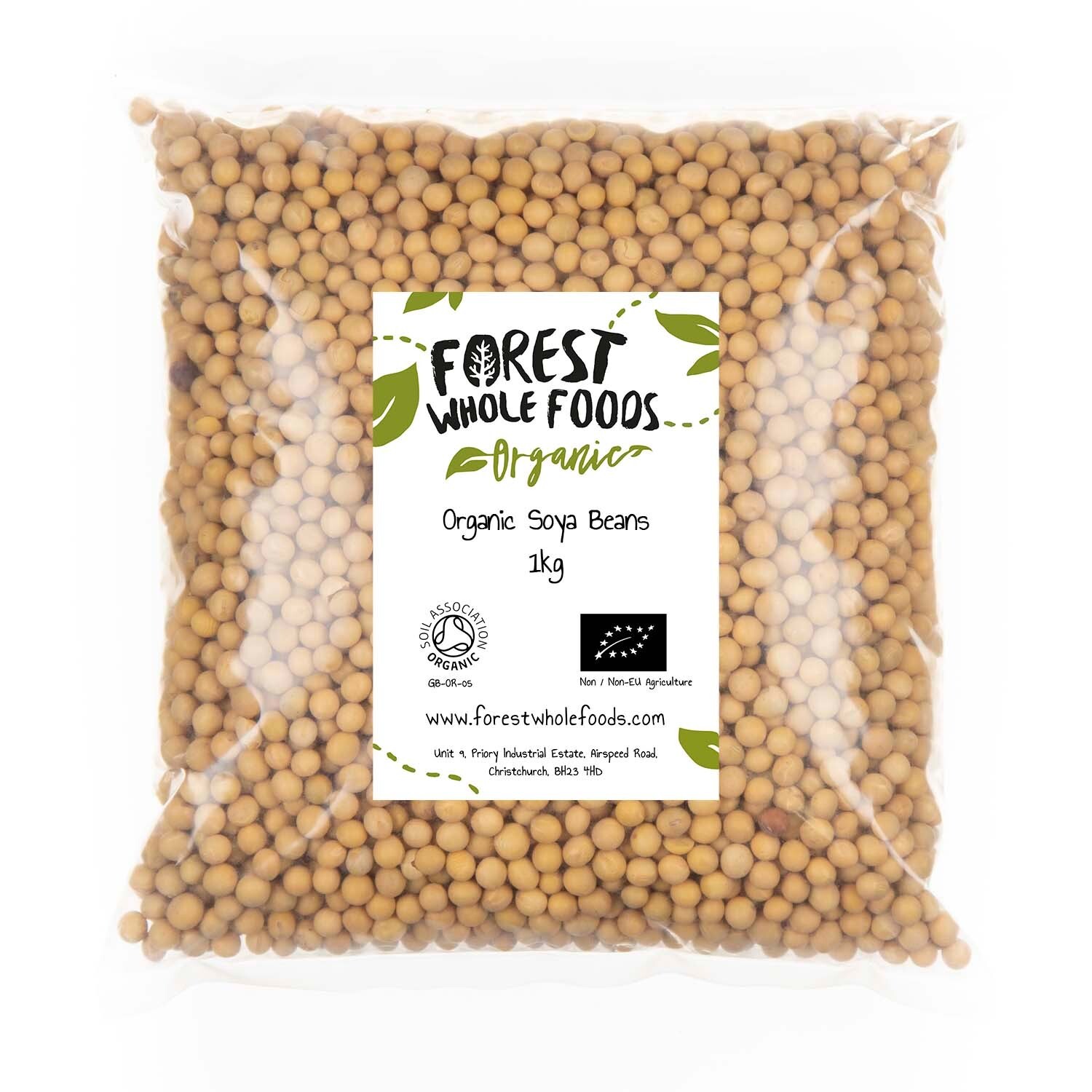Organic Soya Beans 1kg - Forest Whole Foods
