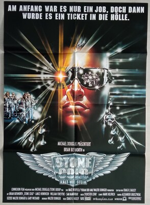 P186 Original Kinoplakat  STONE COLD Brian Bosworth / Lance Henriksen