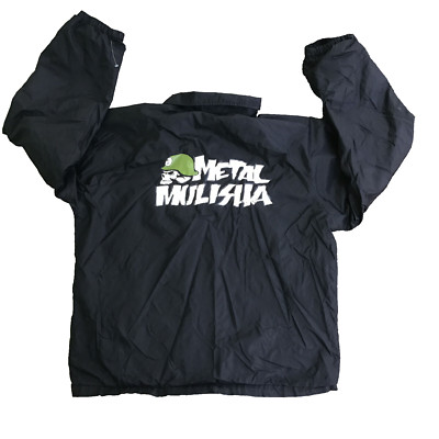 Vintage Metal MULISHA Men Large Jacket Snap Windbreaker Motocross