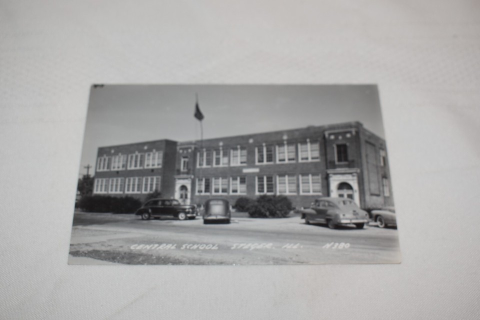 Central School Steger Illinois Postcard N380 eBay