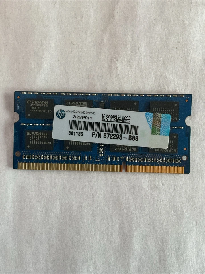 Elpida 2GB 2RX8 PC3 10600S-9-10-F1 (EBJ21UE8BFU0-DJ-F) Laptop RAM Free Shipping - Image 3 of 3