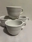 Fiestaware Fiesta Homer Laughlin White Small Coffee Mugs Set Of 4 Tea Cups HLC