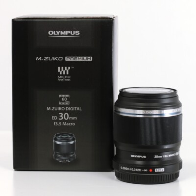 Olympus M.ZUIKO ED 30mm f/3.5 Makro für OM-D PEN Lumix G MFT Ausstellungsstück