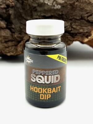 Dynamite Baits Peppered Squid Hookbait Dip Liquid 100ml Hookbooster Booster NEW