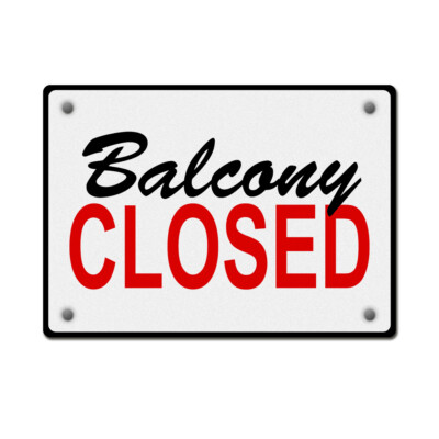 Aluminum Horizontal Metal Sign Balcony Closed Weatherproof Street Signage