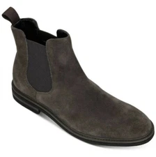 Kenneth Cole Ely Chelsey Gray Suede Boots Size 10.5