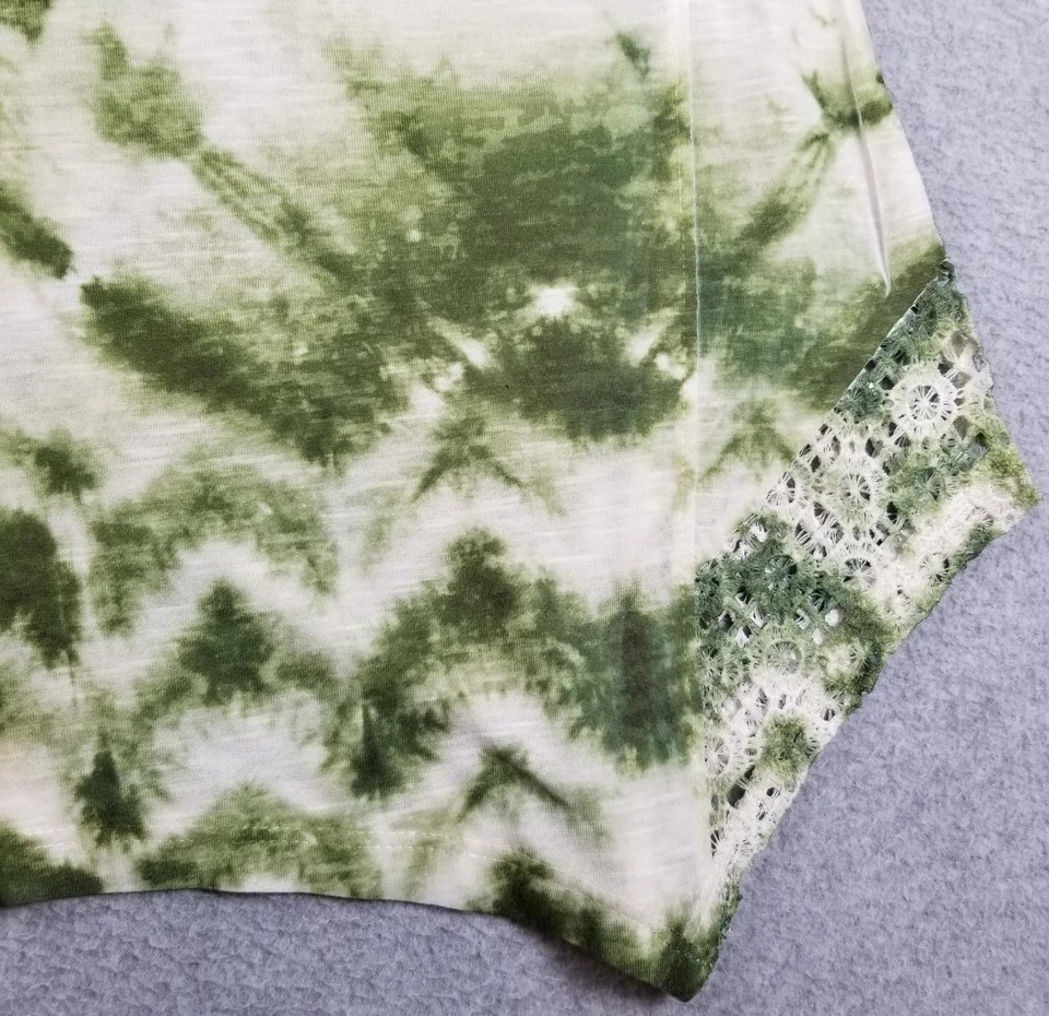 Camiseta sin mangas TIME AND TRU para mujer 3XL XXXL floral tie dye sin mangas cuello en V elástica Foto 4 de 4