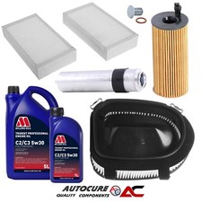 FOR BMW X3 M SPORT F25 2010-2014 FULL FILTER SERVICE KIT & 6L MILLERS 5W30 OIL