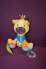 Skip Hop Giraffe Baby Plush Rattle Teether Toy Sensory Stuffed Animal 9" E8