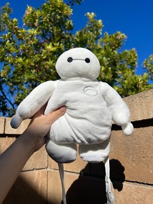 Tokyo Disney big hero six baymax crossbody bag plush bag white new