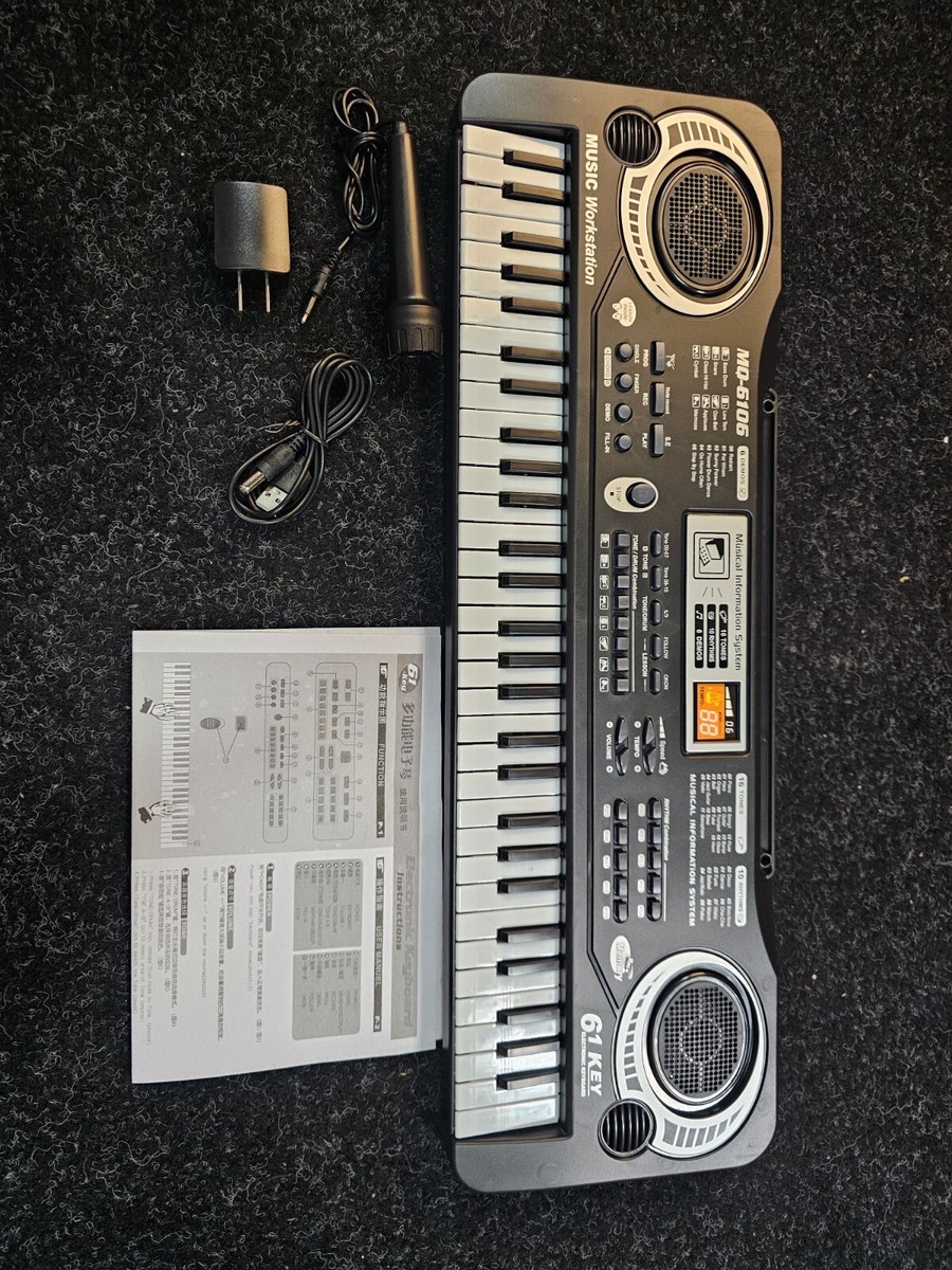 61 Keys MQ-6106 Kids Keyboard Multifunction Portable Piano