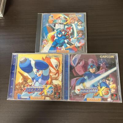 Rockman X4 X5 X6 Mega Man Set PS1 Playstation1 Japan Import CAPCOM