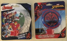 2 Pack Marvel Spiderman And Avengers Night Lights New in Package