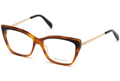 Emilio Pucci EP5136 005 Black Plastic Cat Eye Optical Eyeglasses Frame 54-15-140
