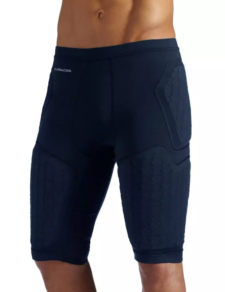 NWT Adidas Techfit CLIMACOOL Men's 5-Pad Padded Compression Shorts - Navy