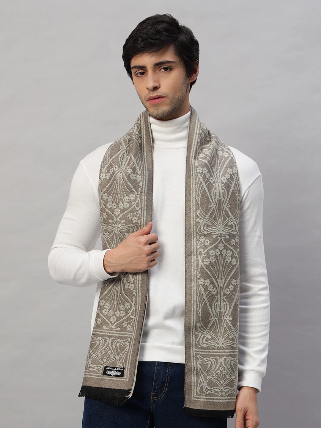 Mens Winter Warm CASHMERE Scarf Scarves Floral Hand Woven Wool Neck Wrap scarf
Opens in a new window