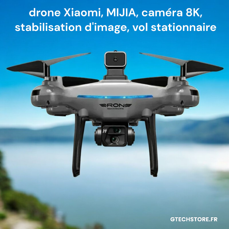 Drone 8K KY102 anti secousse camera haute definition pour debutant avec sac
