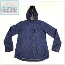 Paradox Waterproof Windbreaker Rain Coat Jacket Hood Blue Purple Women's Medium