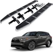Pair Running Boards Side Steps Nerf Bar For 2020-2023 Fits Toyota Highlander