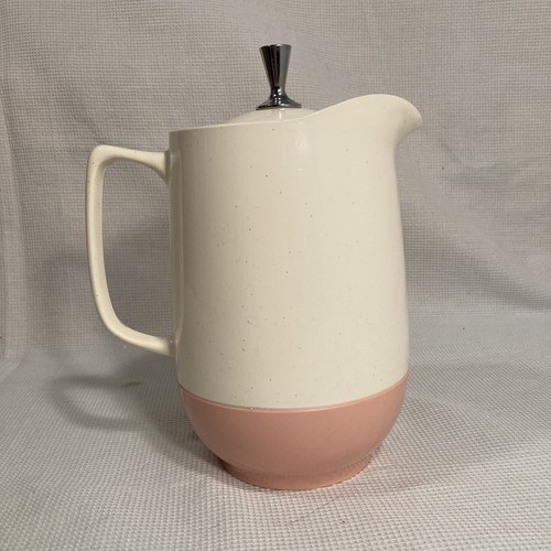 Vintage Vacron Bopp-Decker Pink and Whi Vacuum Plastic Pitcher Carafe with Lid - Picture 3 of 8