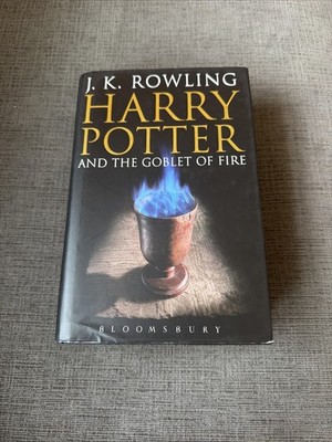 HARRY POTTER AND THE GOBLET OF FIRE BY JK Rowling Bloomsbury Adult 2004 HC