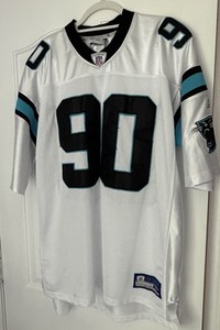 Julius Peppers #90 HOF Defensive End Embroidered Carolina Panthers Jersey 2XL