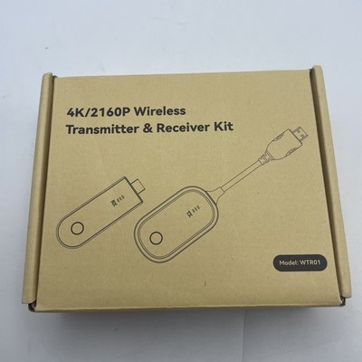 WTR01 4K/2160P Dual Band Wireless HDMI Transmitter & Receiver Kit Plug N Play