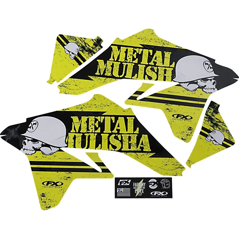 Factory Effex 23-11422 Metal Mulisha Shroud/Airbox Graphic Kit For Suzuki RMZ250 - Imagem 2 de 2