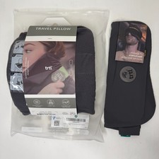 trtl Travel Pillow One Size Gray Fleece Flying Airplane Neck Shoulder Support