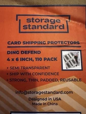 Trading Card Shipping Protectors 110 Pack 4 x 6 Inch