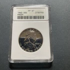 1963 Franklin Half Dollar Proof ANACS PF 67