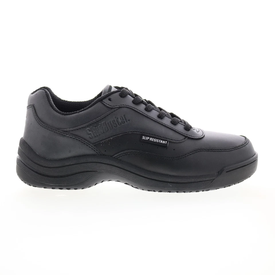 Skidbuster Oxford Slip Resistant S5075 Womens Black Wide Work & Safety Shoes