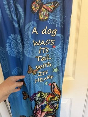 Brief Insanity Size L Dog Butterfly Pants. EUC. Hippie. Boho. Paisley. Colorful