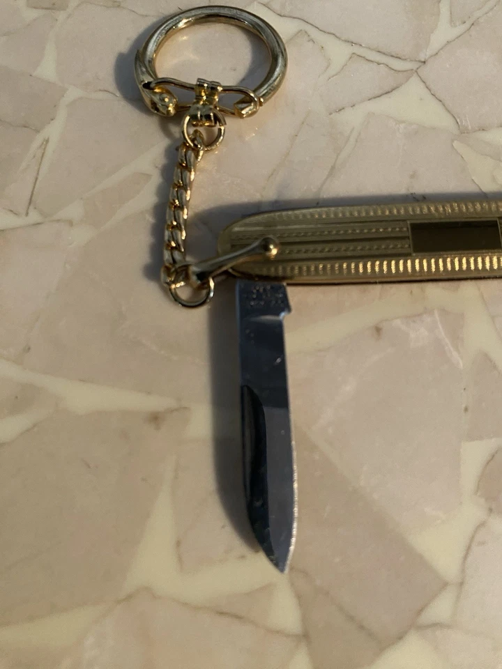 Faca de bolso vintage 1950 colonial EUA cavalheiro 2 lâminas - Imagem 2 de 4