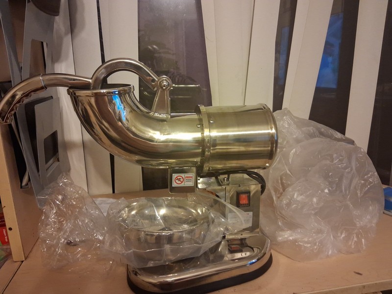 Ice Shaver Crusher Snow Cone Maker Machine Stainless Steel 220V 180Kg/H ic