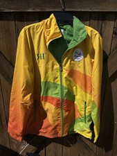 Rio 2016 Olympics Jacket Women s S/p Volunteer Hooded Windbreaker Zip Yellow 360