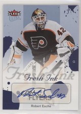 2005-06 Fleer Ultra Fresh Ink Blue 21/25 Robert Esche #FI-RE Auto 0c3
