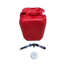 Stackable Square 5 Gallon Race Gas Alcohol Fuel Jug Utility Can-DELUXE SPOUT