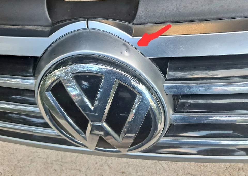 2013-2017 VW Volkswagen CC Upper Front Grille Black With Emblem 2014 2015 2016 Foto 4 de 4