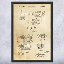 Hedy Lamarr WiFi Patent Wall Art: Geek Gift, Computer Art, Wifi Blueprint