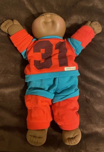 Vintage 1982 Cabbage Patch Kid Black Boy Doll  Used