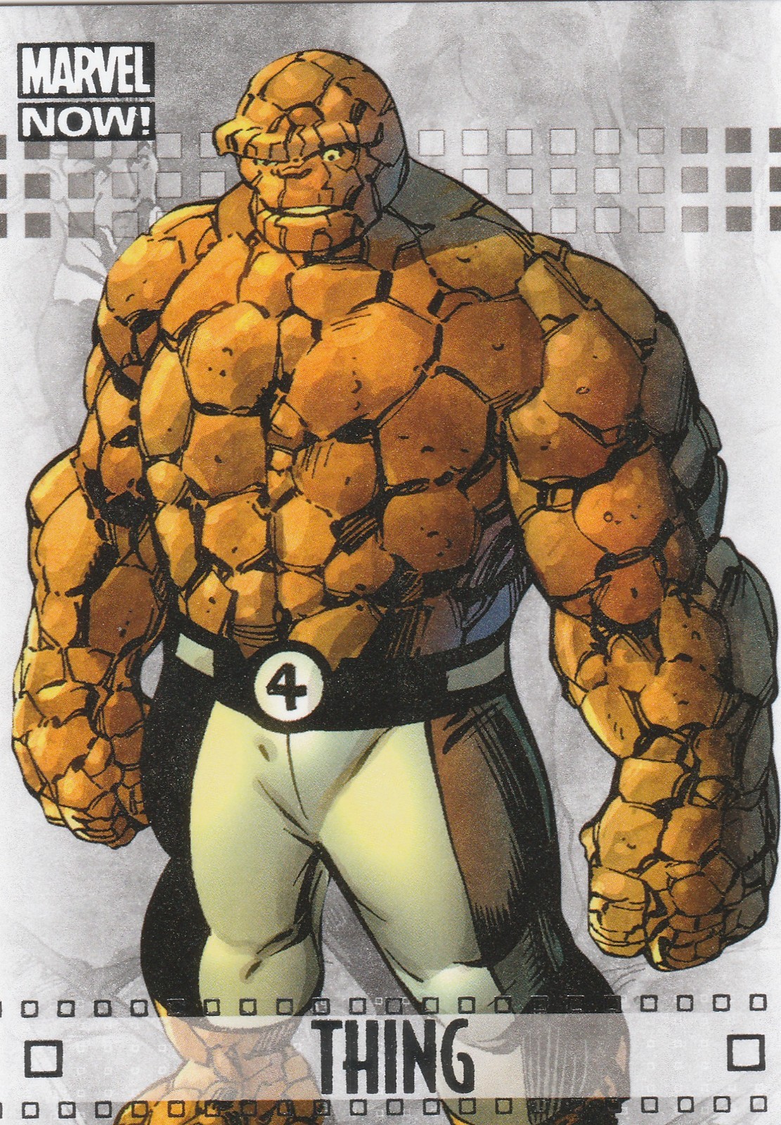 2013 Upper Deck Marvel Now Silver Foil Parallel 93 Thing