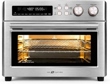 VAL CUCINA Infrared Heating 26.3 QT Air Fryer Toaster Oven, Large Countertop Con